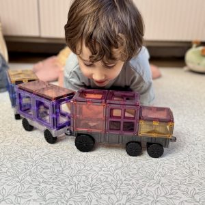 klocki magnetyczne Connetix Pastel Transport i Starter