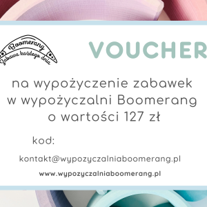 prezent dla dziecka voucher wypożyczalnia zabawek