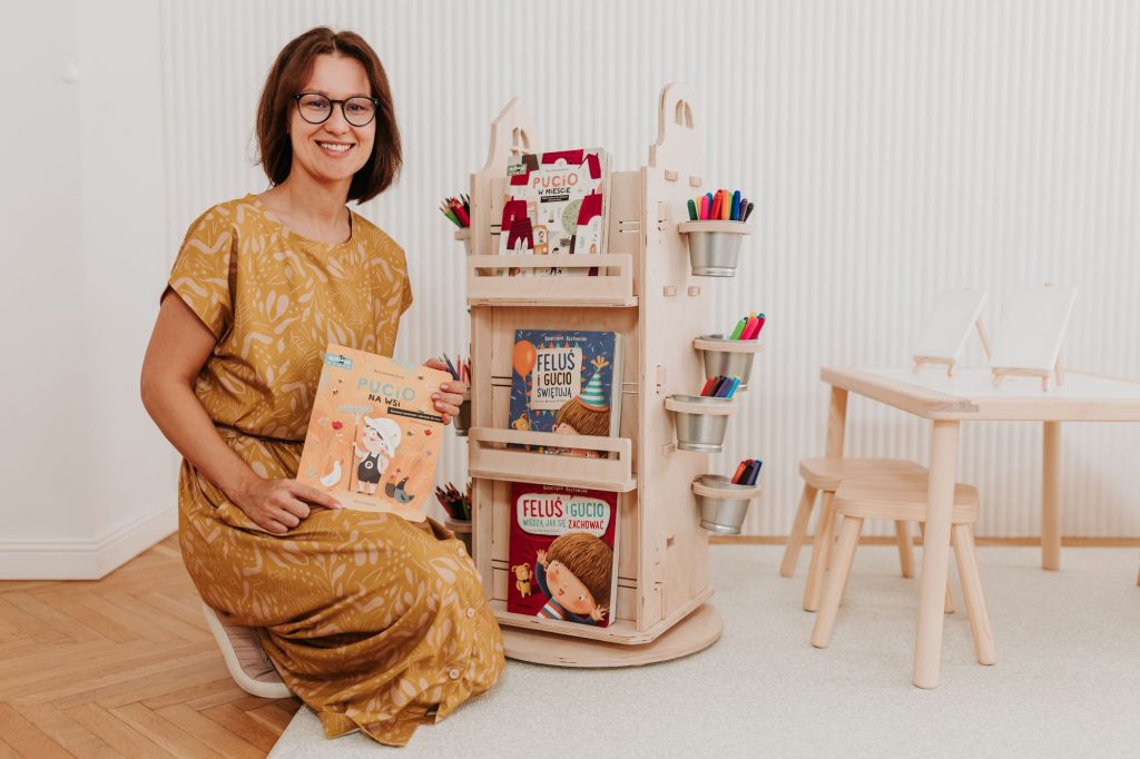 książki dla dzieci w mobilnej bawialni